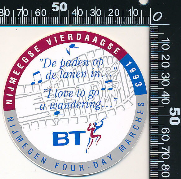 Nijmeegse Vierdaagse 1993 De paden op de lanen in Nijmeegse Vierdaagse 1993 De paden op de lanen in